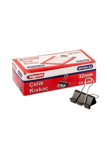 Bigpoint Çelik Kıskaç 32 Mm 12'li Kutu