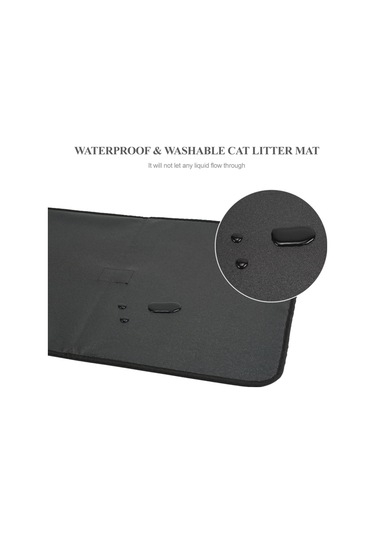 Mufunye Kedi Kumu Matı Çift Katmanlı Kaymaz Yıkanabilir