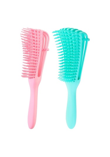 Kıvırcık Saç Fırçası Kıvırcık Saçlar İçin Saç Açma Fırçası T