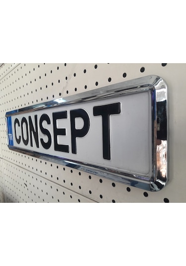 Yeni Nesil Krom Plakalık 2 Adet Krom Plaka Altlığı 299684613