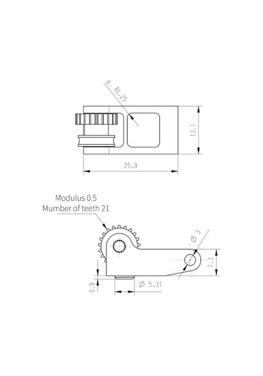 Novahub Bambu X1c/p1p Uyumlu 3d Yazıcı Çelik Dişli Seti - Pom Dişli Alüminyum Sap Yüksek Dayanım Diğer