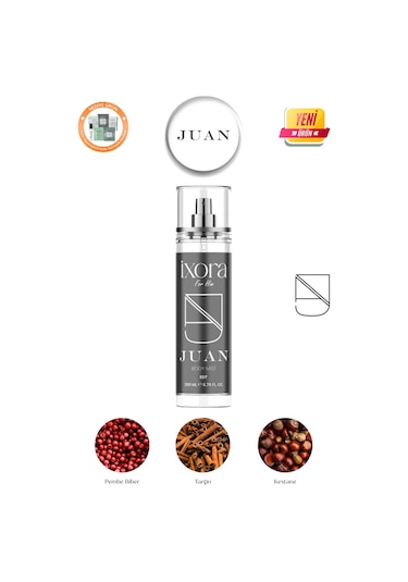 İxora Juan Body Mist Erkek 200 Ml