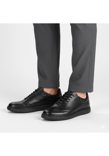 Libero 1080 Hakiki Deri Erkek Ayakkabı Siyah