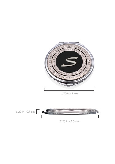 Zekupp Retro S Harfli Işlemeli Makyaj Aynası