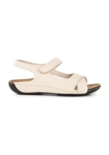 Muya Flores 32240-002 Anatomik Taban Kadın Sandalet Bej 36-40 001