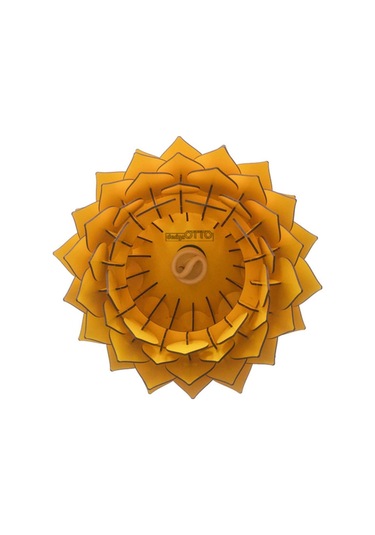 Lotus Dekoratif Avize Sarkıt Abajur Lambader Şapkası Sarı