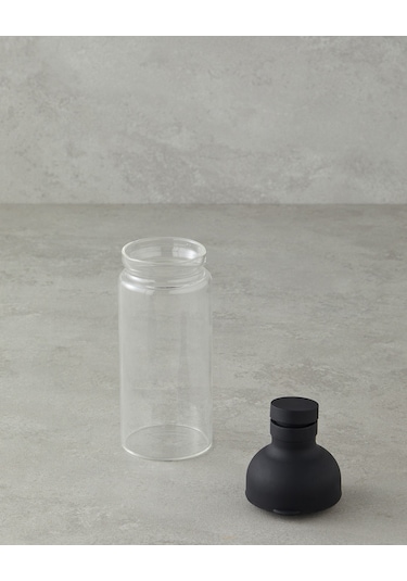 Boty Borosilikat Detoks Şişe 450 Ml Siyah