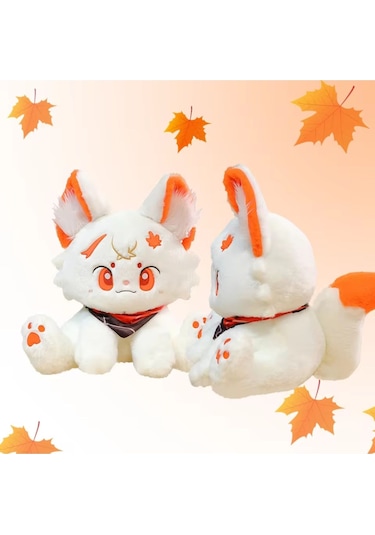 Turuncu Kedi Peluş Oyuncak Kedicik Kawaii Anime Kedi Oyuncak Tüylü