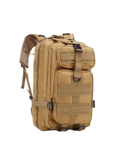 Pazly Yürüyüş Sırt Çantası Büyük Kapasiteli Spor Haki Renk Dayanıklı Haki