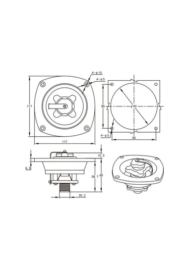 Tongxida Kamyon/rv Siyah Pp Malzeme Hızlı Bağlantı, İçinde Valfli Su Durdurma Sistemli