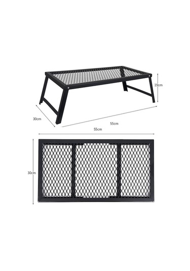 Dancemonkey Kamp Hafif Su Geçirmez Katlanır Seyahat Taşınabilir Barbekü Masası Siyah