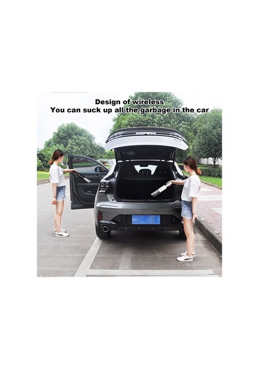 Moveevo 7.4v 120w 6000mbar Süper Emici Abs Akıllı Araç Ve Ev İçin Kuru/ıslak İkili Kullanım El Tipi Mini Süpürge Beyaz