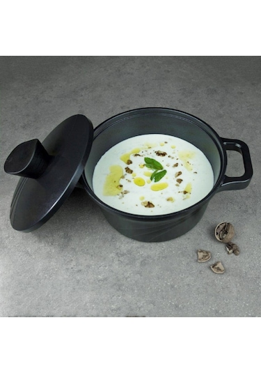 Bordain Alüminyum Derin Tencere 24 Cm Siyah D-bor24c