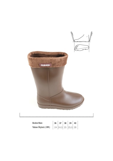 Gezer Kışlık Kadın Çizme Gc2kzm.00623.00.011.j13 Kahverengi