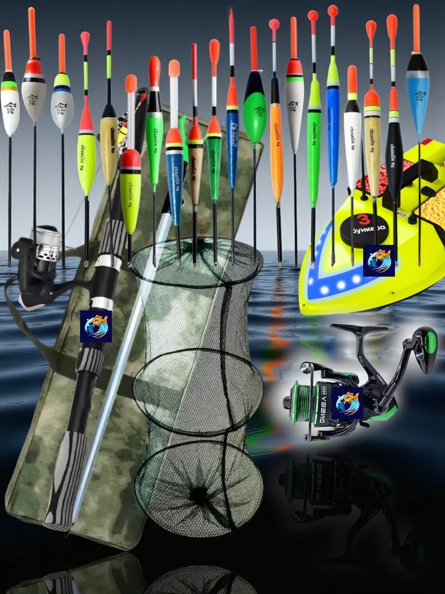 Rybalka S Palycem Balıkçılık Şamandıra Seti Borulu 313758402