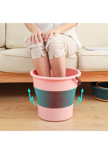 Suntek Ev Temizliği Için Saplı Katlanabilir Kova Kolay Pembe Pembe Diğer