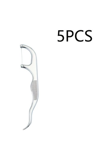 Willowhaven 5 Adet Paslanmaz Çelik Diş İpi: Ergonomik Saplı Derin Temizlik