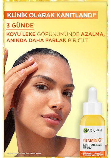Garnier Vitamin C+ Süper Parlaklık Serumu (Niasinamid, Salisilik, Melasyl) 30 ML