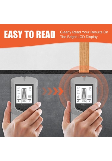 Aubyhe Gri Duvar Dedektörü: 6 Fonksiyonlu Metal, Tel, Beton Çelik Tespit Cihazı - Yüksek Hassasiyetli, Pil Hariç
