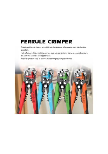 Tenfowee Yüksek Kaliteli Ferrule Krimper: Ergonomik Tasarım, Kaymaz Tutma Yeri Ve Uzun Ömürlü Kullanım Yeşil