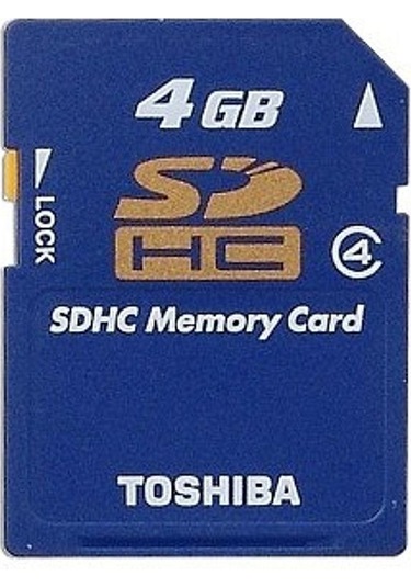 Toshiba 4 GB Class 4 SDHC SD Hafıza Kartı