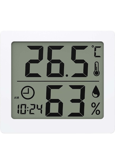 Yaleker Ev İçi Dijital Sıcaklık Ve Nem Ölçer, Bebek Odası İçin Klima Monitörü, Akıllı Sensör, Gece Işığı, Basit Kurulum