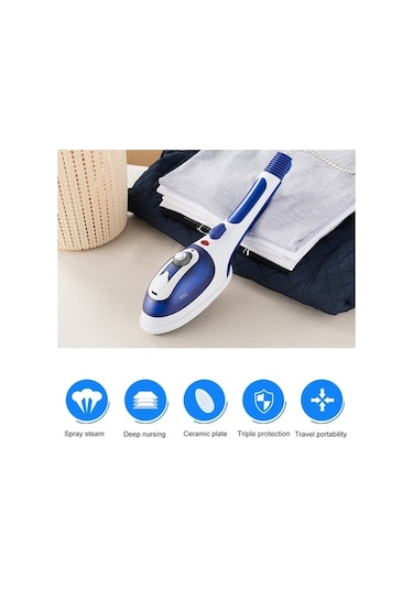 Createtech Taşınabilir El Tipi Buharlı Ütü - Seyahat & Ev İçin Giysi Ve Kumaş Ütüsü