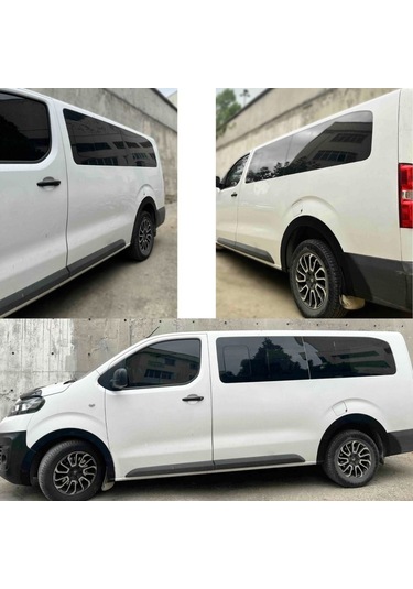 Citroen Jumpy 2021 2022 2023 2024 2025 Uyumlu Kapı Ve Çamurluk Koruma Premium Dodik Seti Siyah 8 Parça Tam Set