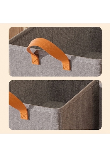 Dancemonkey Cbtx Jjtz 50x35x32cm Bez Saklama Kutusu Katyonik Pp Katlanır Dolap Organizatör - Bej 140l