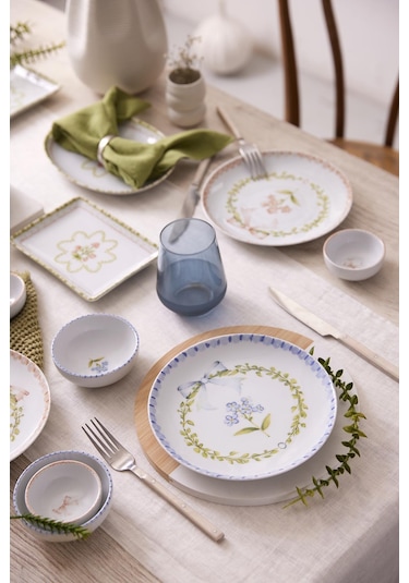 Kütahya Porselen Romance 14 Parça 6 Kişilik Kahvaltı Takımı 417663 Çok Renkli