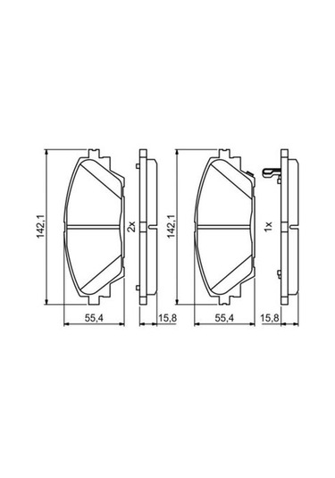 Mazda Cx-3 1.5D 2015-2022 Bosch Ön Balata