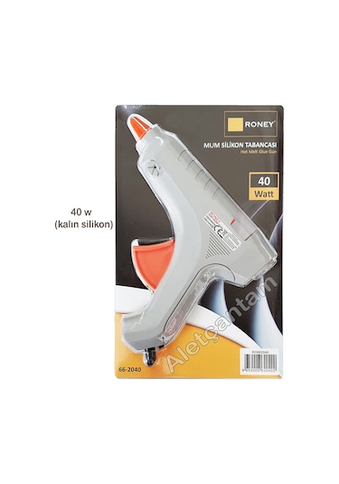 Roney Sıcak Mum Silikon Tabancası 40 W 12 MM Kalın Silikon Büyük Boy