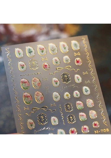 Flybuy Lale Çiçek Jöle Kabartma Yıldız Kalp Şeftali Çiçeği 5d Ms778