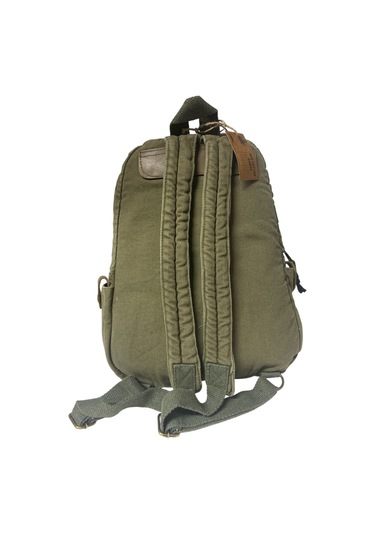 Kaliteli Renkli Vintage Disayn Günlük Sırt Gezi Okul Seyahat Çantası 31 Cm X 41 Cm Açık Haki