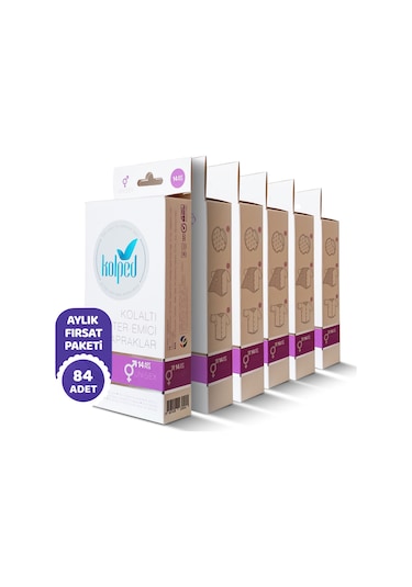 Kolped Koltuk Altı Pedi Ter Emici Yapraklar 84 Adet (6 Kutu)