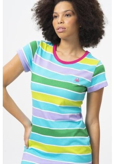 Over-Q Benetton Elbise-Pembe