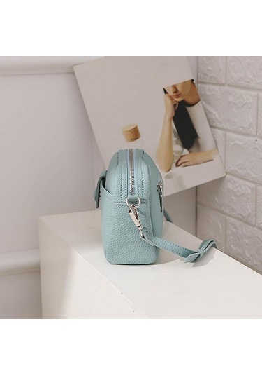 Pembe Küçük Çanta Kadın Moda Messenger Çanta Basit Küçük Kare Çanta Çok Yönlü Omuz Çantası Moda Pembe