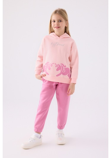 Rolypoly Kız Çocuk Eşofman Takımı Rp3473 Açık Pembe Açık Pembe