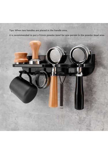 Suntek Kahve Portafilter Rafı Kafe Oteller Için Sağlam 51mm