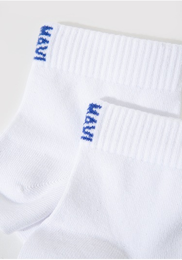 Mavi - Beyaz Soket Çorap 0911597-620 Beyaz