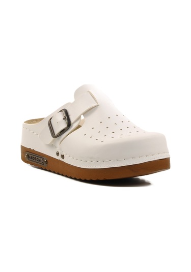 Aspor Beyaz Anatomik Unisex Sabo Terlik Çok Renkli