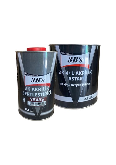 3b's Akrilik 4+1 Astar 2,5 Lt 3,75 Kg Net Takım