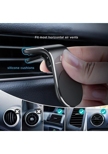 Maclean Araba Telefon Tutucu Manyetik Evrensel Hava Menfezi Montajı Abs Malzeme Mc-326 Diğer