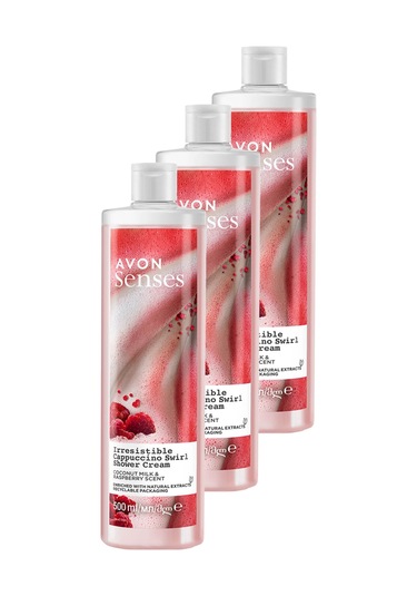 Avon Senses Hindistan Cevisi Sütü Ve Böğürtlen Kokulu Duş Kremi 3 x 500 ML