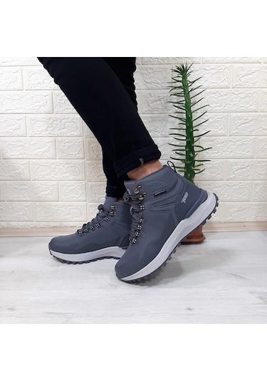 Jump 29652 Gri Renk Waterproof Kaymaz Rahat Erkek Bot 001