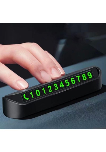 Pratik Fosforlu Telefon Numarası Yamzak İçin Araç İçi Oto Numarat