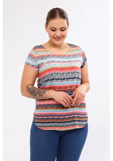 Viskon Kısa Kol Tişört (532253495)