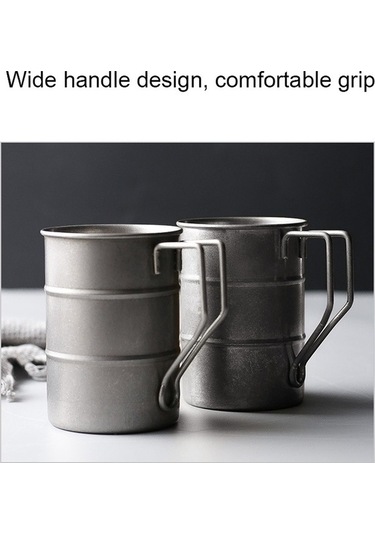 Wondernest 304 Paslanmaz Çelik Açık Piknik Kamp Su Bardağı, Retro Çok Renkli Tasarım Çok Renkli