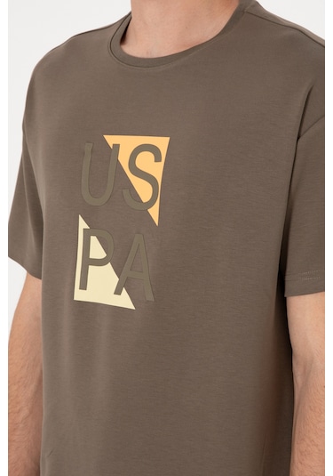 U.s. Polo Assn. Erkek Vizon Tişört 50299882-vr052 Vizon
