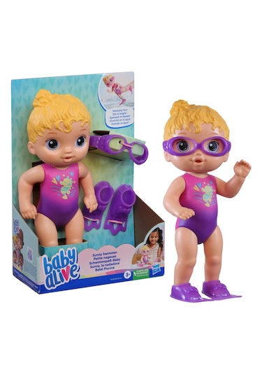 Baby Alive Sunny Swimmer Küçük Yüzücü Oyuncak Bebek